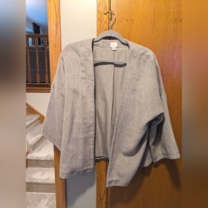 Oversized Gray Cape/Cardigan